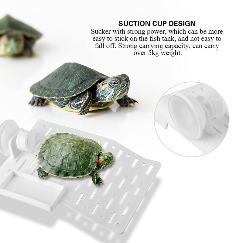 Garosa Aquarium Turtle, Fish Tortoise Terrace Reptile Basking Floating Climbing Island Dock, with Suction Cup(S) - Image 5